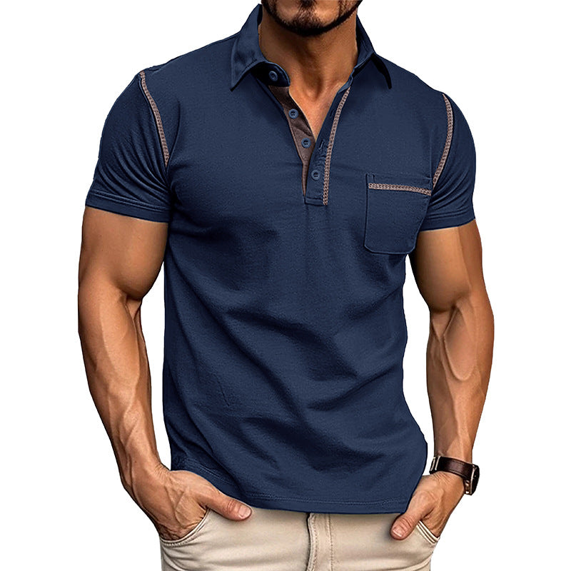 Quick-Dry Casual Short-Sleeve Polo Shirt for Men