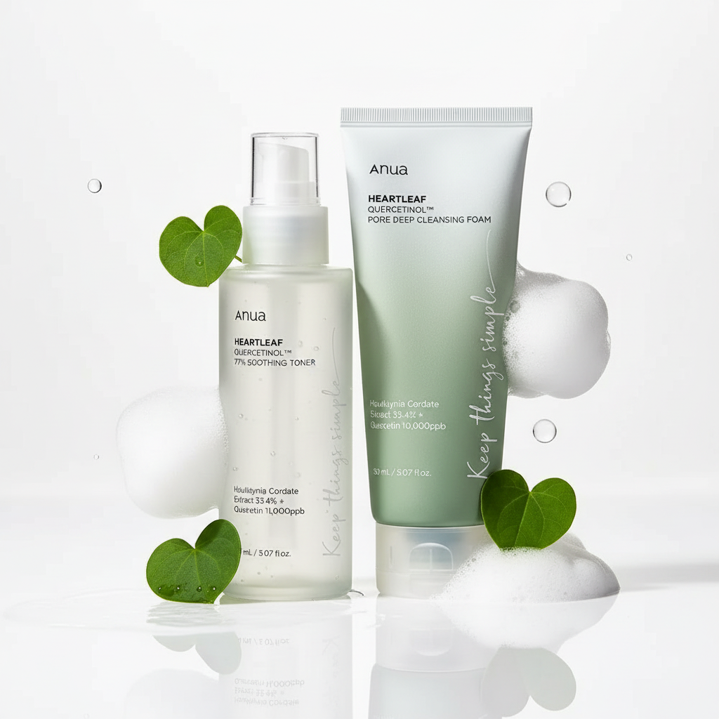 Anua Heartleaf 77 Luxury Skincare Toner & Cleansing System