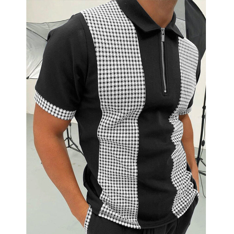 Men’s Solid Short-Sleeve Polo Shirt