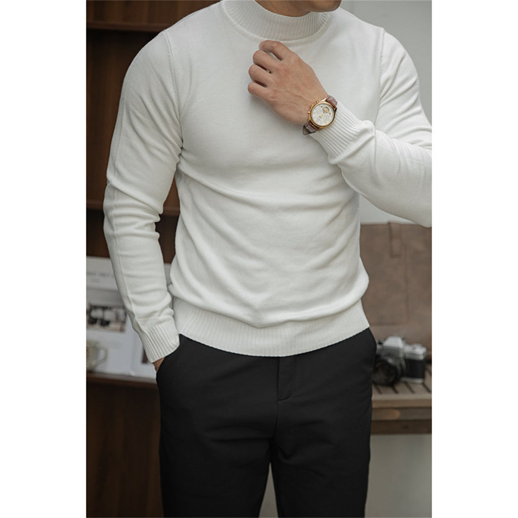 Basic Warm Knit Base Sweater for Men