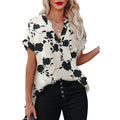 Summer Women's Floral Print Blouse