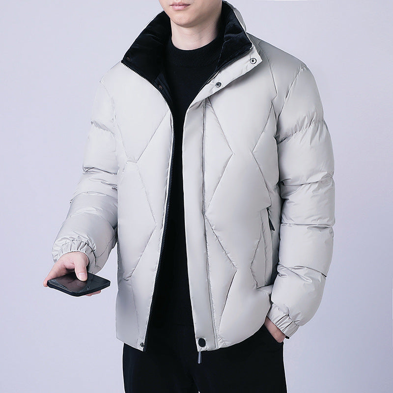 Men's Winter Cotton-Padded Thickened Warm Fashion Jacket