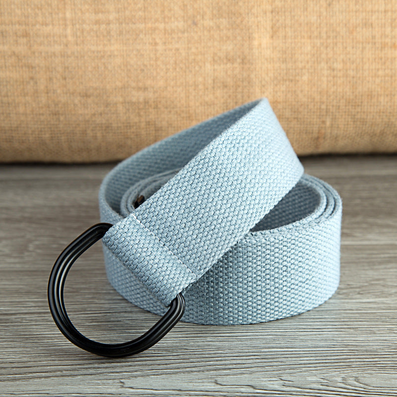 Double-Ring Fabric Belt – Unisex