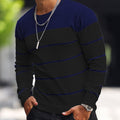 Men’s Knitted Crew-Neck Casual Sweatshirt