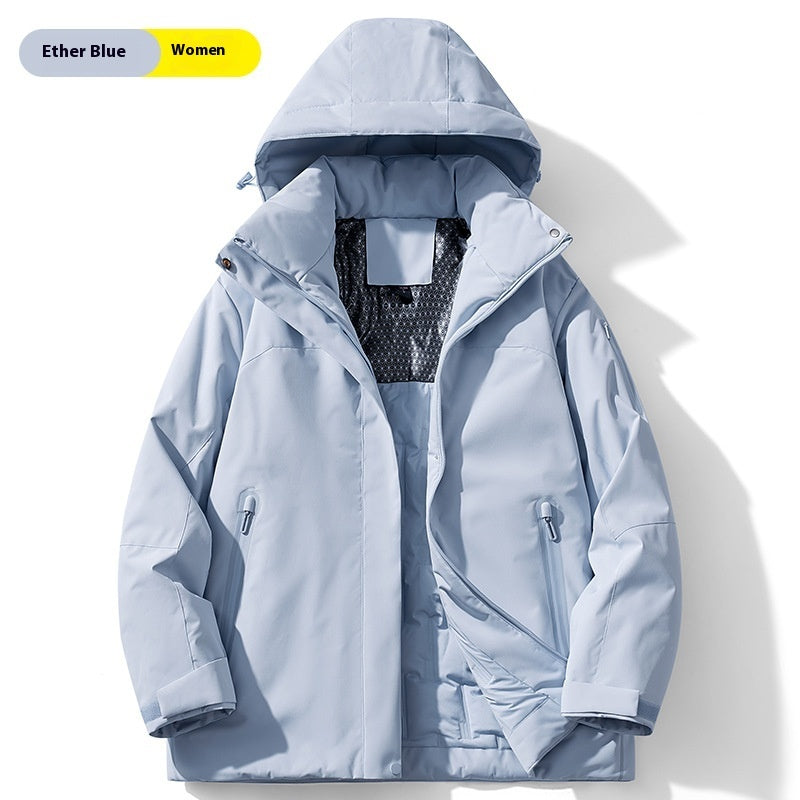 Winter Cotton-Padded Outdoor Shell Jacket
