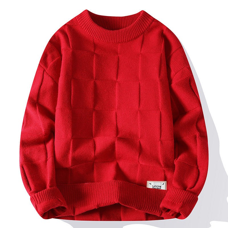 Casual Crew-Neck Sweater for Men