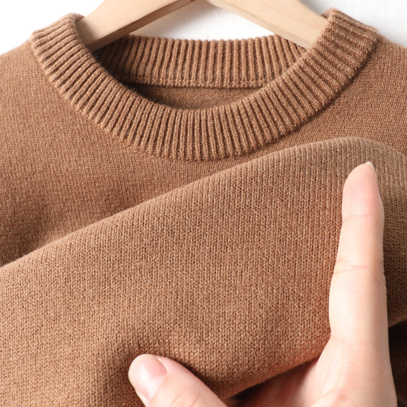 Half-Neck Chunky Knit Sweater for Men