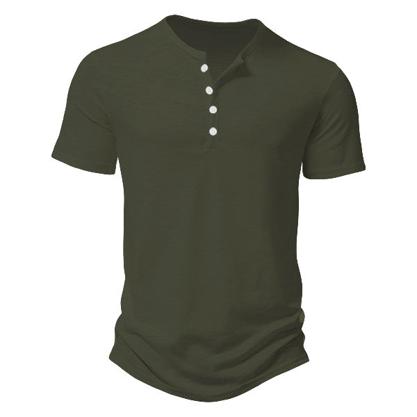 Men’s Casual Solid Colour Slim-Fit Short-Sleeve T-Shirt