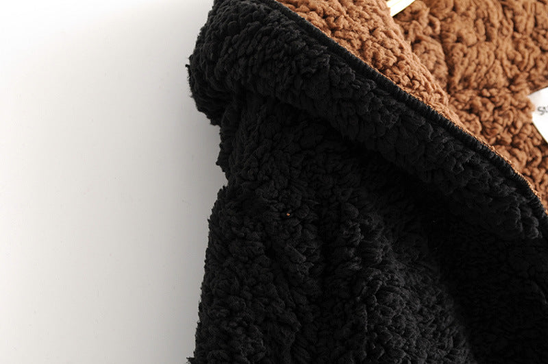 Double-Sided Terry Lazy Coat for Women