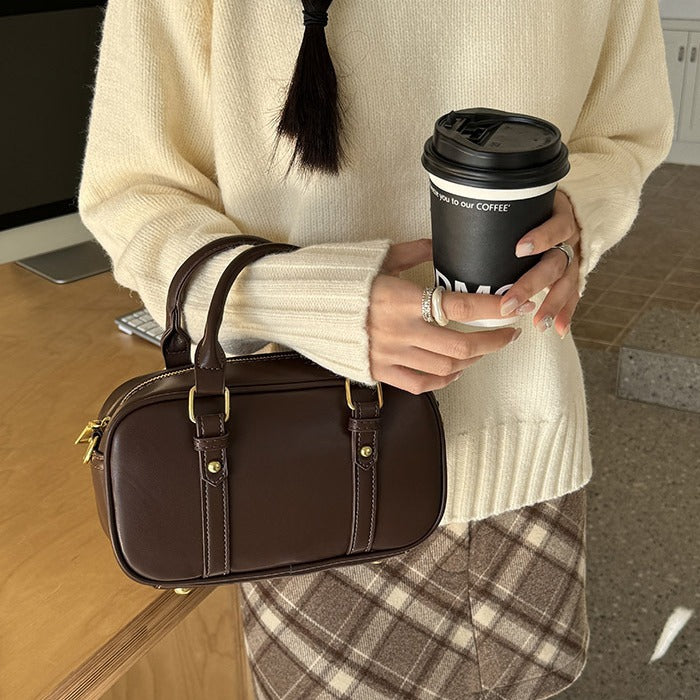Retro Commuter Bowling Bag for Women