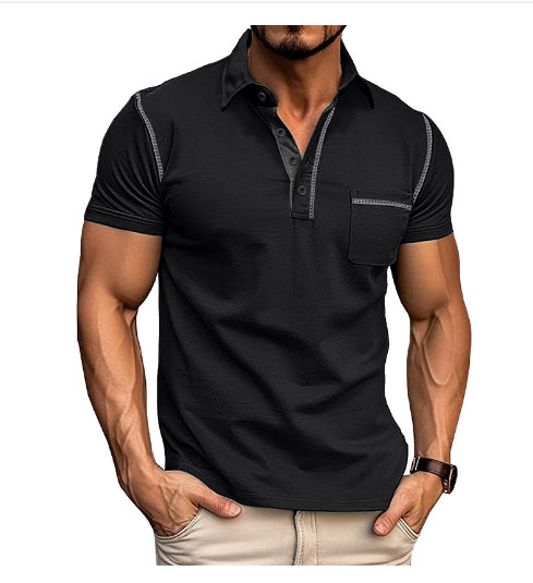 Quick-Dry Casual Short-Sleeve Polo Shirt for Men