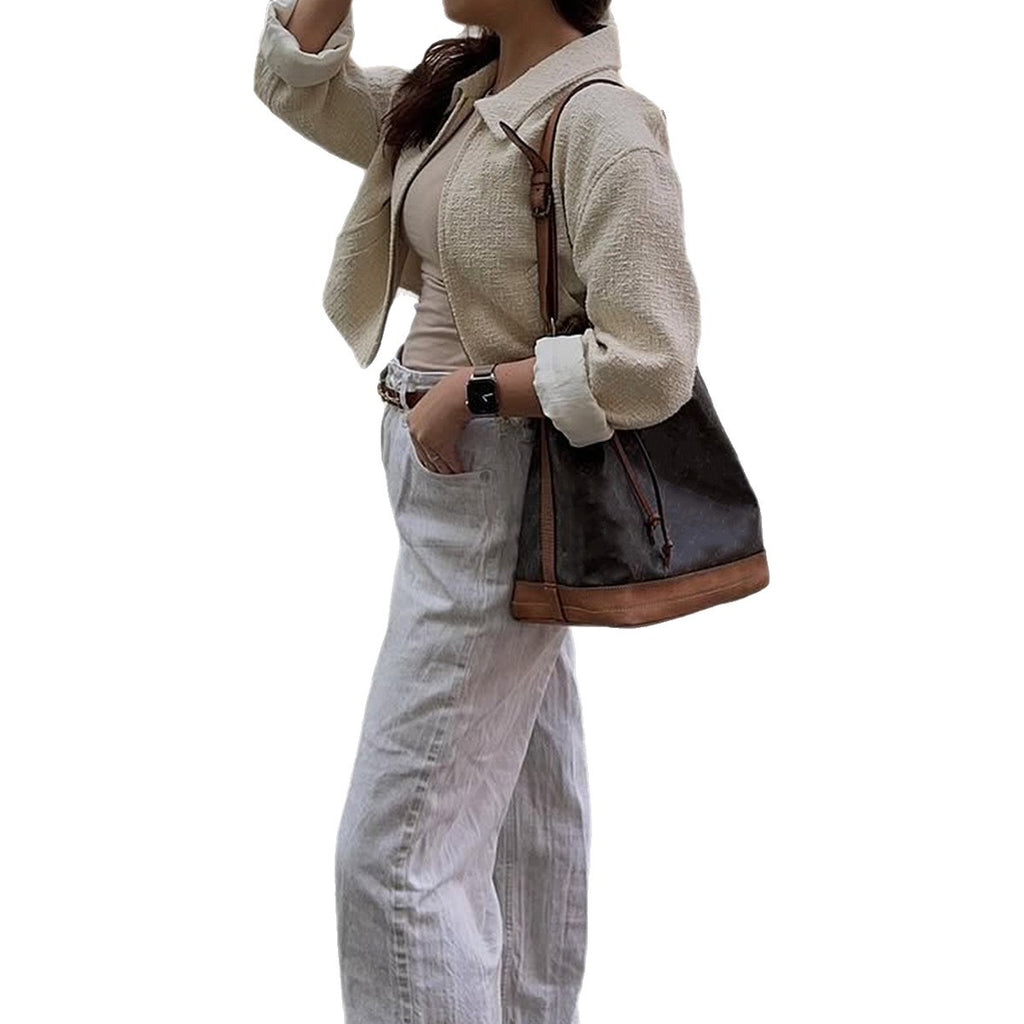 Elegant Solid-Color Versatile Jacket for Women