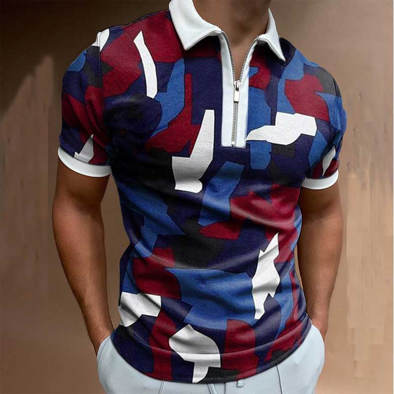 Men’s Solid Short-Sleeve Polo Shirt