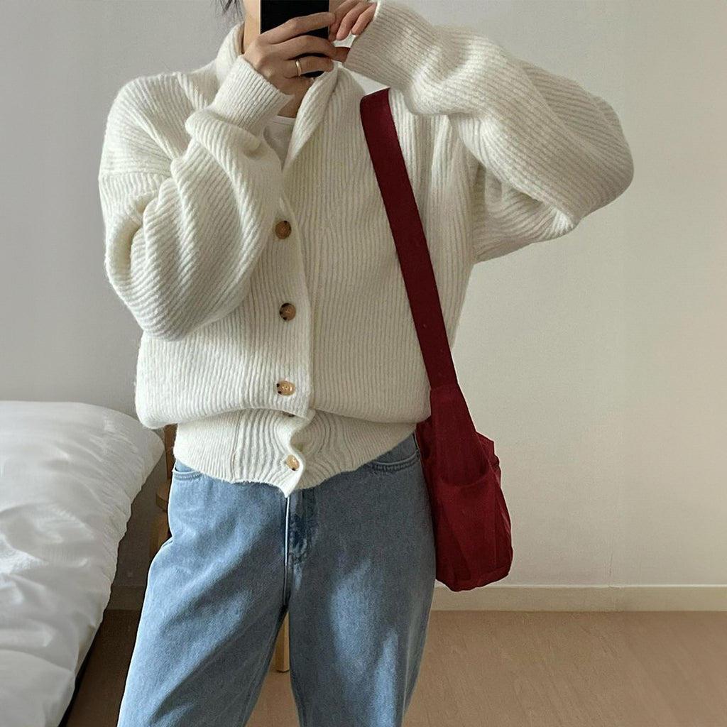 Solid-Color Vacation Base Sweater for Women