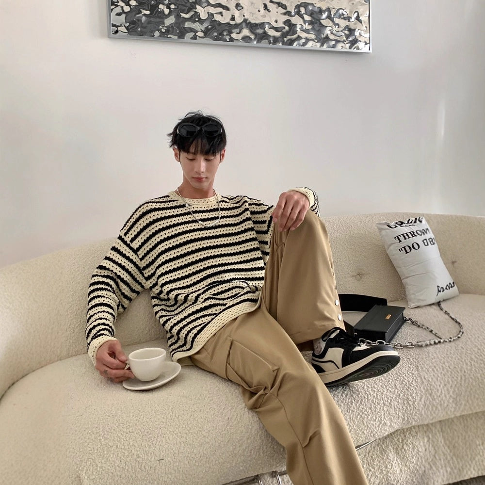 High-End Casual Long-Sleeve Sweater for Men