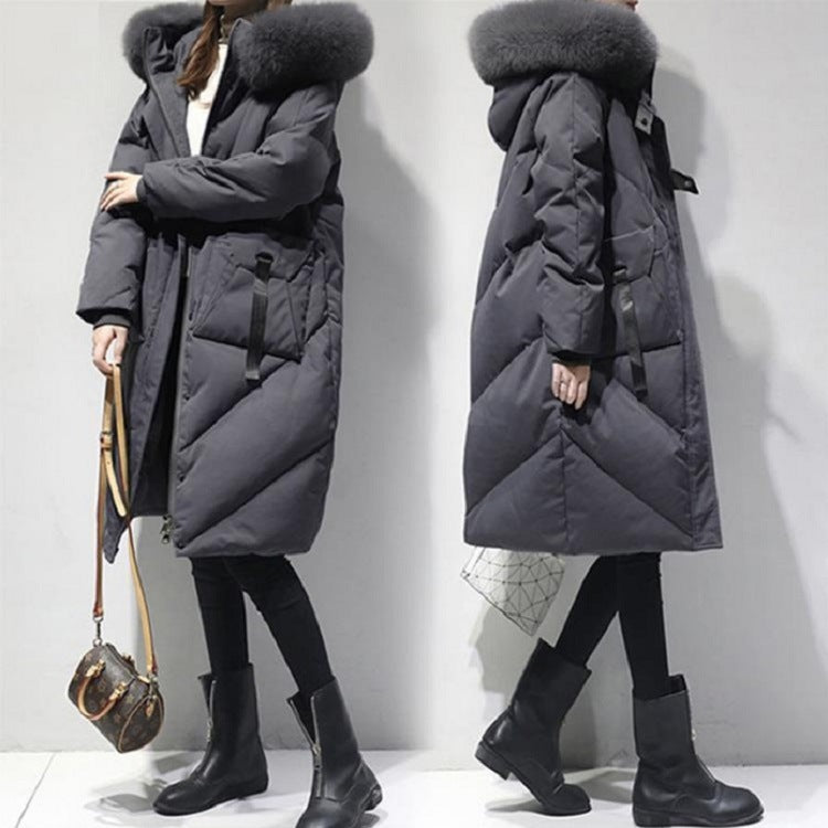 Winter Cotton-Padded Coat for Curvy Women