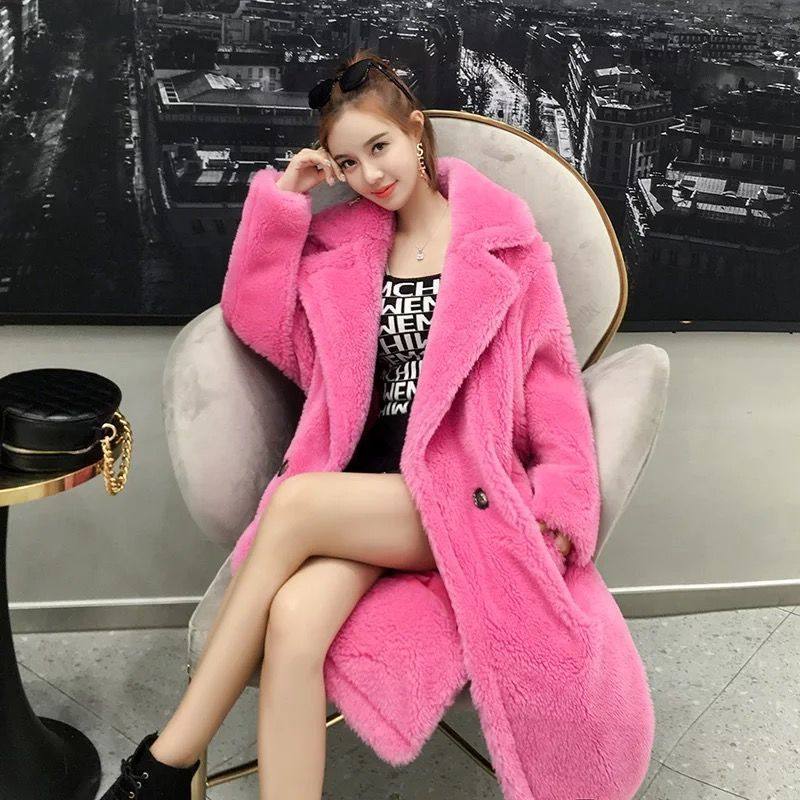 Womens Long Cashmere-Like Coat