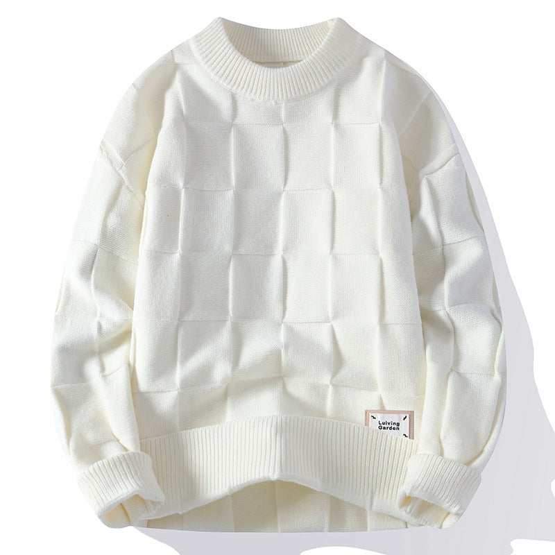 Casual Crew-Neck Sweater for Men