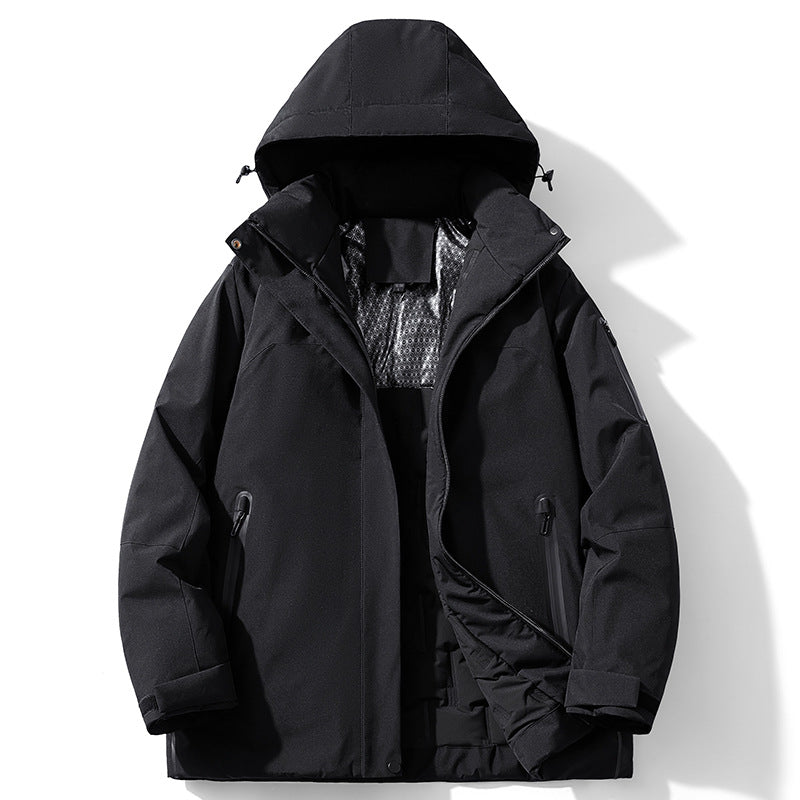 Winter Cotton-Padded Outdoor Shell Jacket