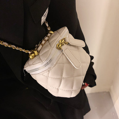 Chain Bucket Shoulder Bag for Women