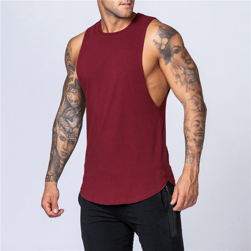 Summer Blank Cotton Loose Waistcoat For Men