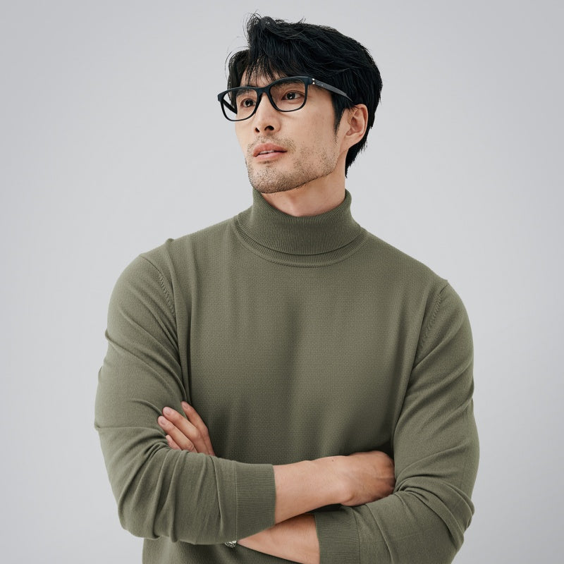 Men's Casual Turtleneck Thermal Base Layer Sweater