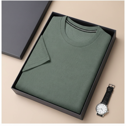 Men’s Summer Waffle Knit T-Shirt