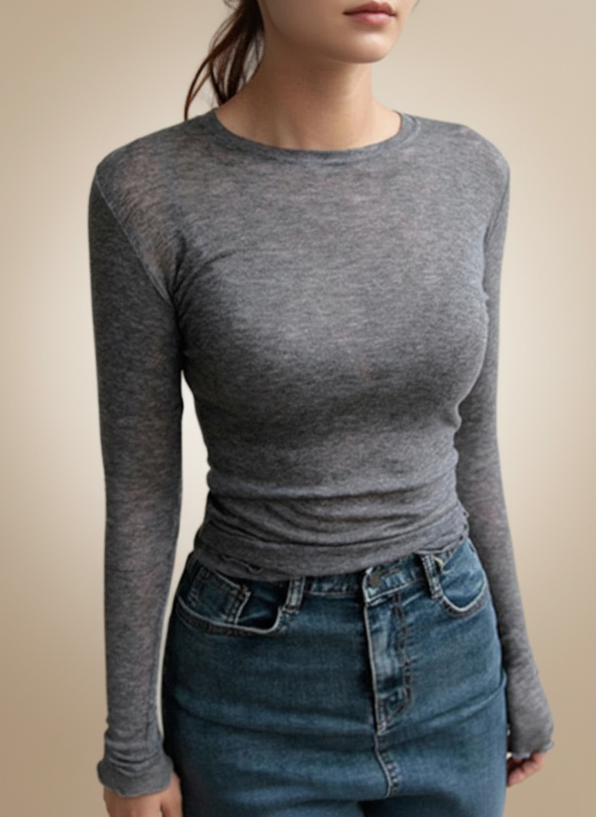 Women’s Lightweight Sheer Long Sleeve T-Shirt